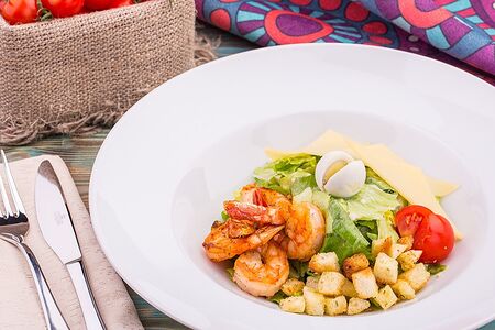 Цезарь с креветками