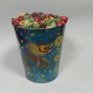 Попкорн фруктово-карамельный в жестяном ведре
