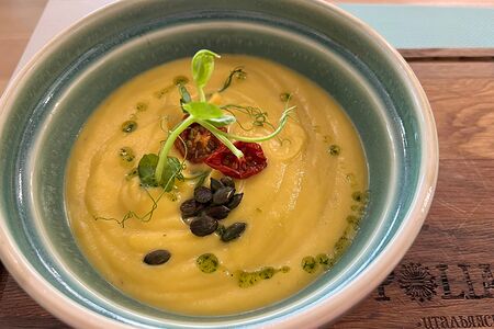 Тыквенный суп на кокосовом молоке