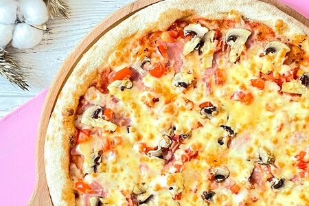 Пицца Ветчина и грибы малая