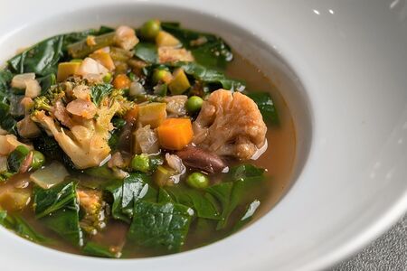 Суп Минестроне со свежими овощами по-фриульски