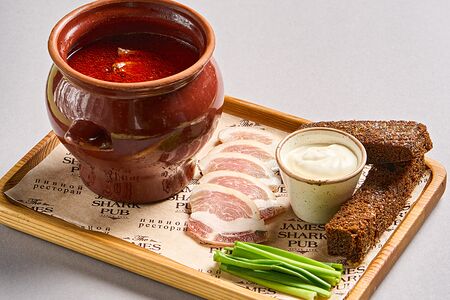 Борщ в горшочке