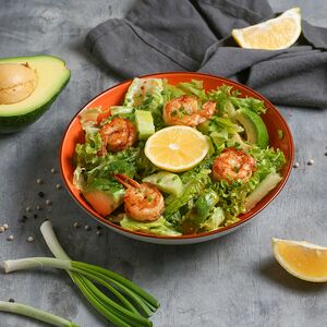 Ծովախեցգետնով և ավոկադոյով