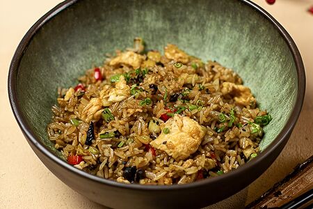 Рис на воке с овощами