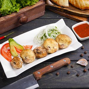 Грибы на мангале