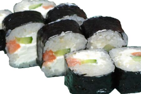 Ролл с копченым лососем
