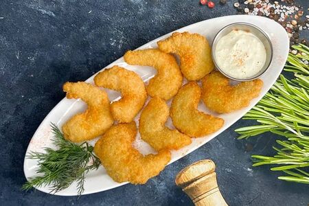 Тигровые креветки в панировке