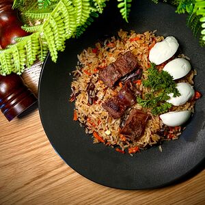 Плов по-узбекски из говядины