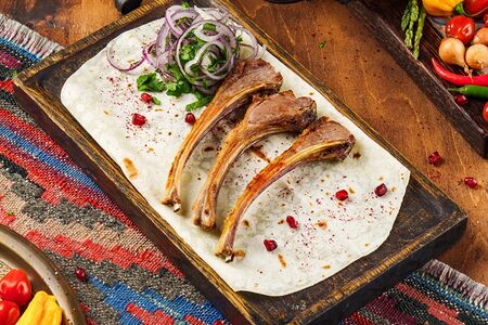 Шашлык из бараньей корейки