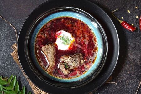 Борщ с говядиной