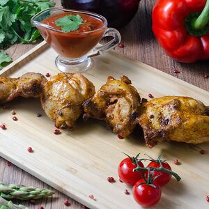 Шашлык из курицы ассорти