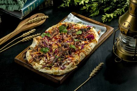 Пицца с брискетом