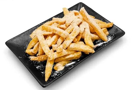 Картофель фри с сырной пудрой