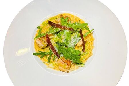 Орзо с креветками