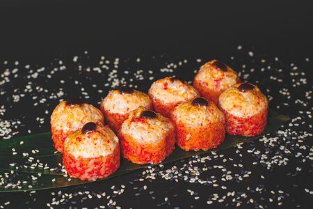 Шиитаке-краб запеченный