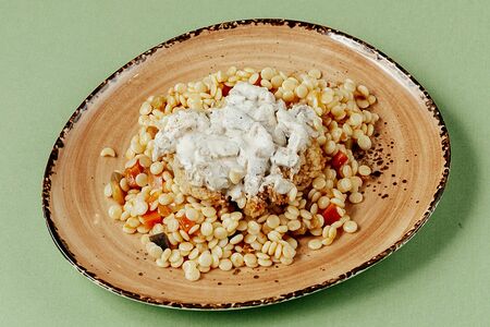 Птитим с курочкой и овощами