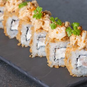 Ролл с гребешком