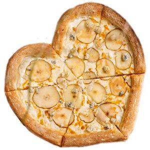 Пицца сердцем Груша-дорблю