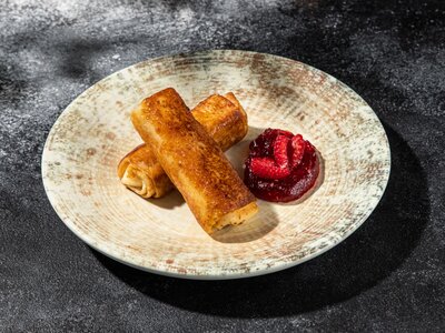 Блины с творогом