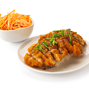 Куриный шницель с рисом