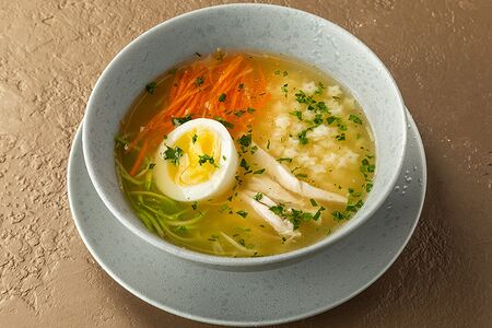 Домашний суп с цыплёнком