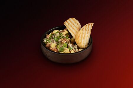 Картофельный салат с рёберным мясом