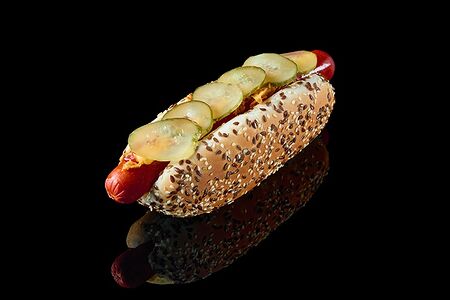 Датский хот-дог с колбаской Чоризо M