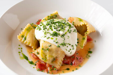 Равиоли с уткой и пармезаном
