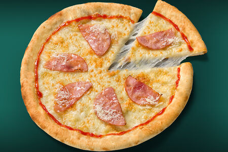 Пицца с ветчиной детская