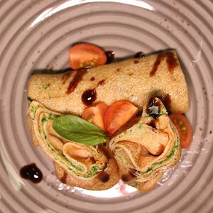 Блины со шпинатом