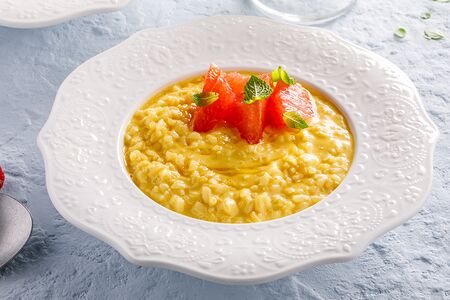 Рисовая каша на кокосовом молоке с грейпфрутом