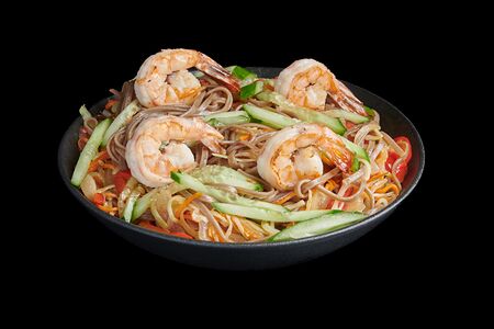 Wok-лапша Соба с креветками