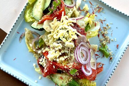 Салат из печёного перца