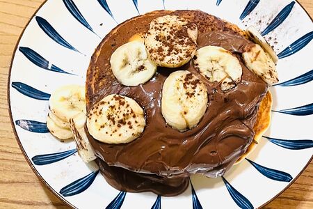 Панкейки с Нутеллой и бананом 