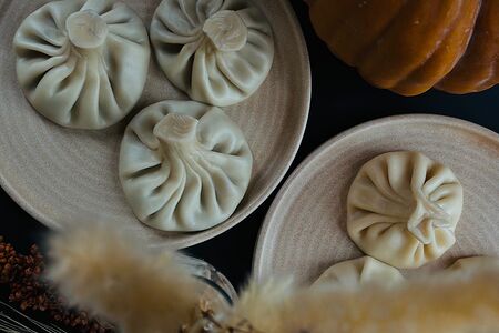 Хинкали с грибами 