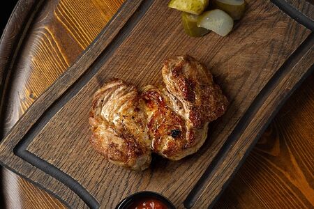 Стейк из свиной шеи