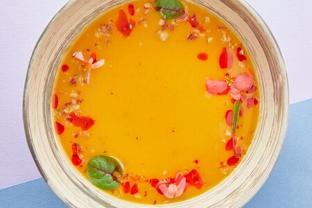 Кукурузный суп с попкорном