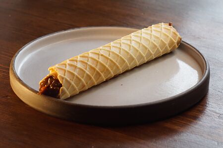 Трубочка с вареной сгущенкой