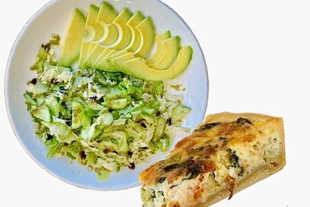 Комбо-фитнес Салат с авокадо + киш