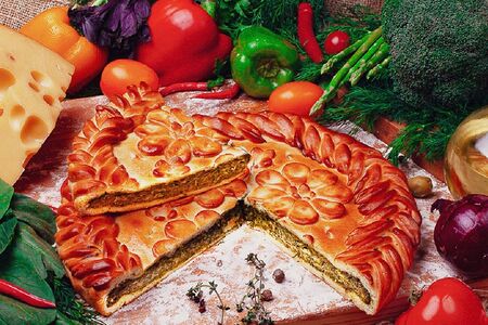 Пирог Со шпинатом - шпинат, сыр 