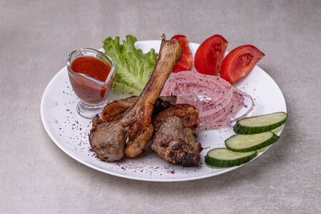 Шашлык из бараньей корейки