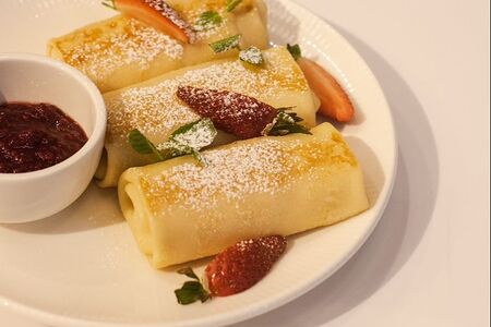 Блинчик с рисом и яйцом