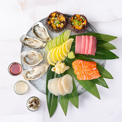 Холодное плато из рыбы и морепродуктов