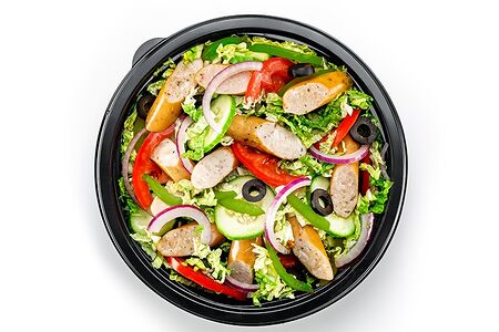 Салат Альпийские колбаски