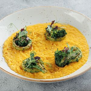 Ризотто с тыквой и брокколи