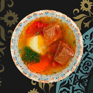 Шурпа с телятиной 