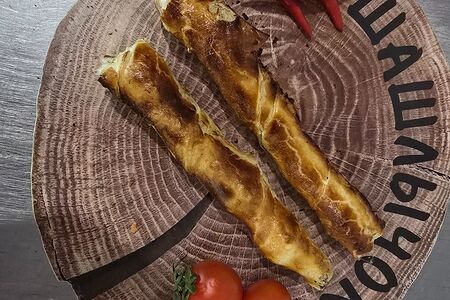 Хачапури с грибами на шампуре