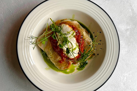 Голубцы с копчёной веган-сметаной