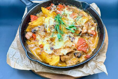 Сковородка с мраморной говядиной