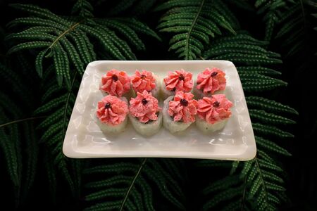 Лава-ролл с креветкой